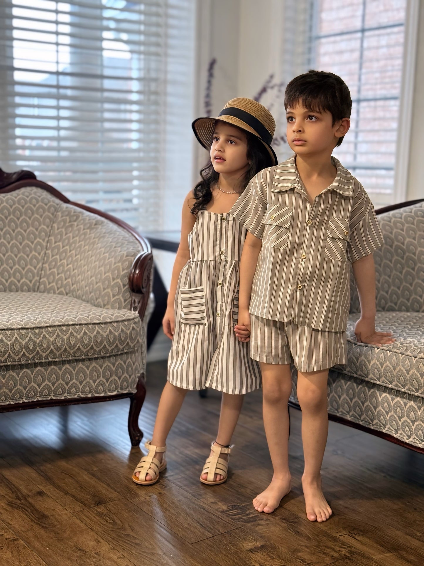 Boys Striped cotton set