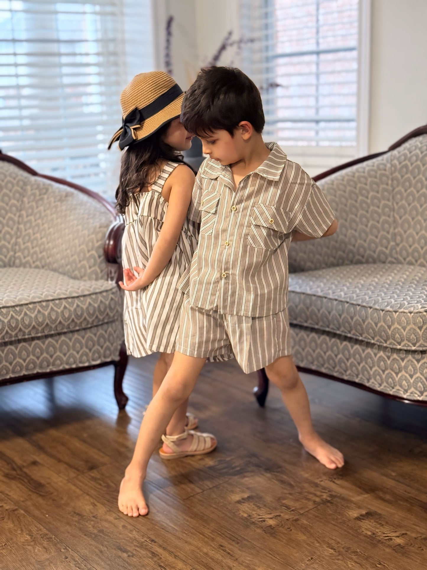 Boys Striped cotton set